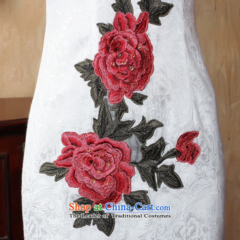 The cheer her a red 2015 improved cheongsam dress new stylish daily improved cheongsam dress cotton Y3170B QIPAO M the cross-sa , , , shopping on the Internet