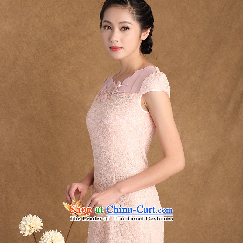 The cross-sa overview new chord in spring and summer stylish lace daily improved cheongsam dress Sau San-to-day China wind Y3181B women's cross-sa , , , M shopping on the Internet