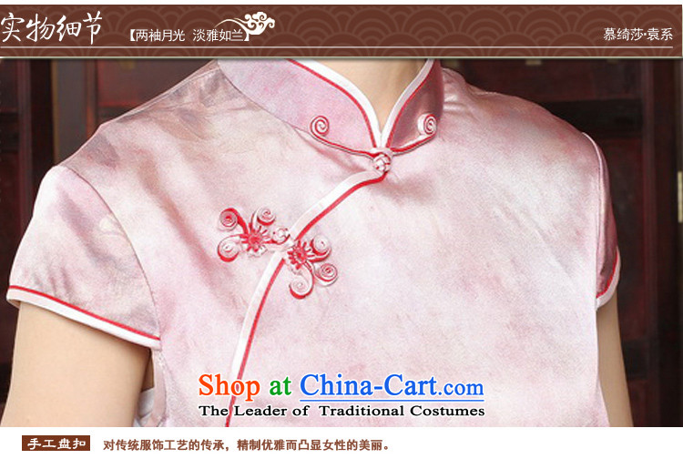 The cross-sa 2015 Spring Summer temperament silk cheongsam dress retro style qipao) Improved short skirt temperament Y3186 M picture, prices, brand platters! The elections are supplied in the national character of distribution, so action, buy now enjoy more preferential! As soon as possible.