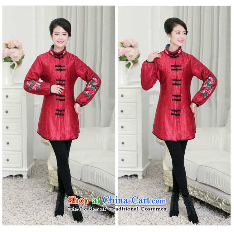 Forest narcissus new autumn and winter 2015 plus cotton waffle warm collar Sau San Tong replacing qipao XYY-1269 jacket coat BOURDEAUX XXL picture, prices, brand platters! The elections are supplied in the national character of distribution, so action, buy now enjoy more preferential! As soon as possible.