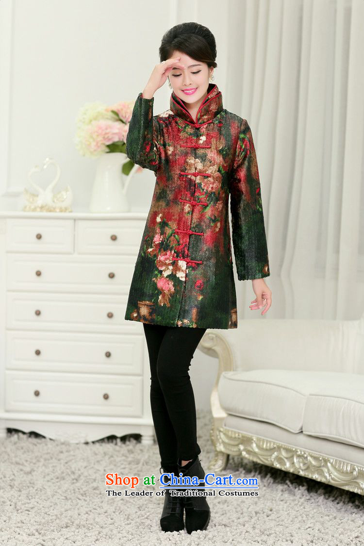 Forest narcissus new autumn and winter 2015 Sau San collar three-dimensional construction single row detained large floral plus extra thick cotton jacket Xyy-1288a Tang of red XL Photo, prices, brand platters! The elections are supplied in the national character of distribution, so action, buy now enjoy more preferential! As soon as possible.