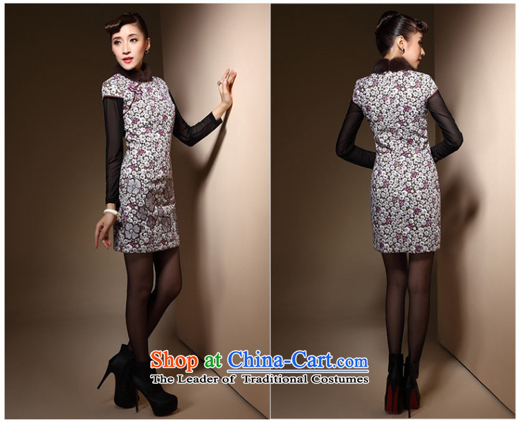 Sau Kwun Tong Àî¶¬Ã· qipao new 2014 winter clothes for day-to-Folder gross cheongsam dress suit QM31005 cotton S picture, prices, brand platters! The elections are supplied in the national character of distribution, so action, buy now enjoy more preferential! As soon as possible.
