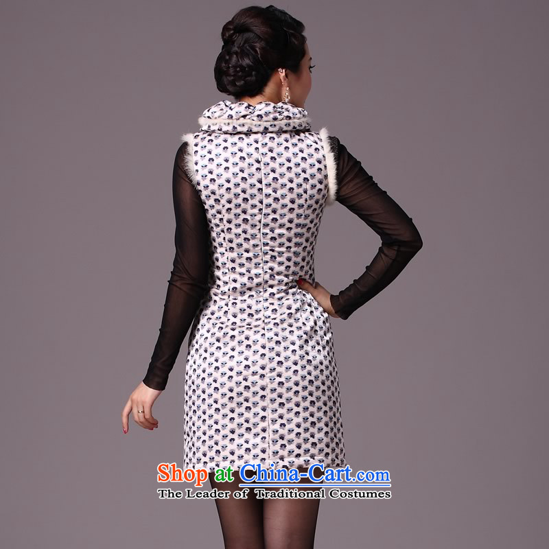 Sau Kwun Tong Zhengyan,Multimedia winter 2015, I should be grateful if you would have the new improved stylish cotton strain clip cheongsam dress suit XL, Soo-View /G97112 TANG , , , shopping on the Internet