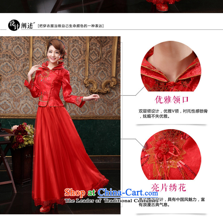 The privilege of serving-leung 2015 new autumn and winter red bride wedding dress Chinese long-sleeved qipao bows services for long winter dress XL Photo, prices, brand platters! The elections are supplied in the national character of distribution, so action, buy now enjoy more preferential! As soon as possible.