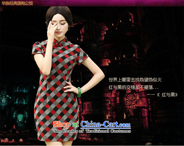 Progress toward Alice 2014 Fall/Winter Collections of the new president the day-to-day short-sleeved retro style improvement temperament cheongsam dress the red and the black M picture, prices, brand platters! The elections are supplied in the national character of distribution, so action, buy now enjoy more preferential! As soon as possible.