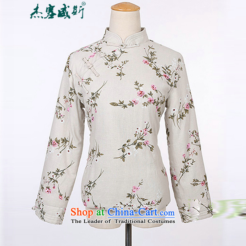 In the new kit, the Republic of Korea for winter cotton linen collar is pressed to Chinese word manually detained stamp cotton robe aloeswood ÃÞÒÂ XXL, small Jie in Wisconsin, , , , shopping on the Internet