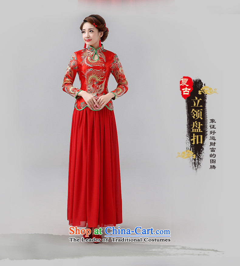The HIV NEW 2015 marriages cheongsam red long serving Chinese antique dresses bows thick long-sleeved two kits Q0048 RED XXL picture, prices, brand platters! The elections are supplied in the national character of distribution, so action, buy now enjoy more preferential! As soon as possible.