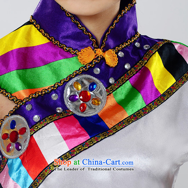 I should be grateful if you would have the Champs Elysees new arts dreams 2015 will snow white lotus Tibetan dance stage costumes HXYM0031 national dress White M Dream Arts , , , and I should be grateful if you would have the Internet shopping