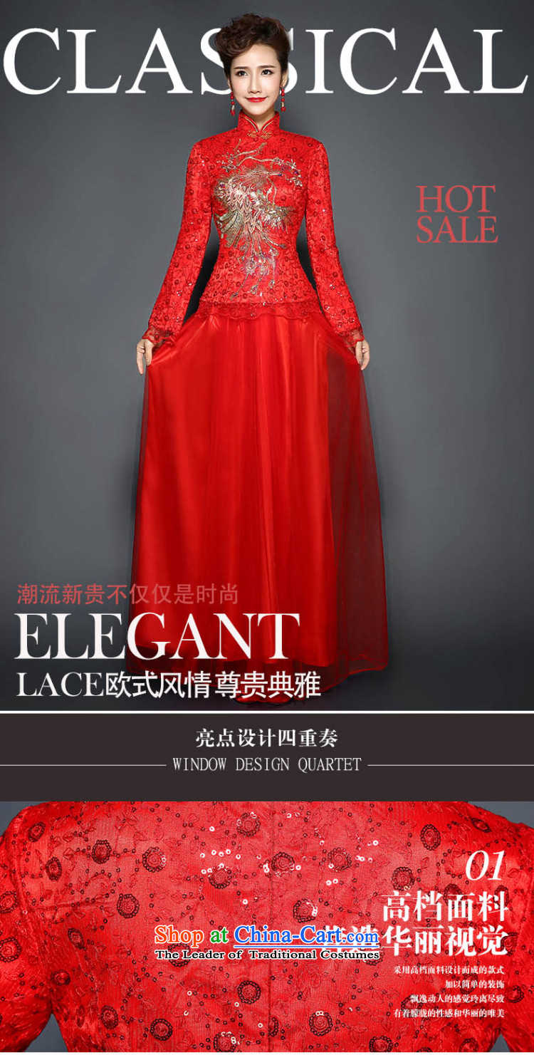 The winter of qipao skirt female new bride toasting champagne 2015 serving long dresses retro red marriage cheongsam dress the cotton-thick winter RED M picture, prices, brand platters! The elections are supplied in the national character of distribution, so action, buy now enjoy more preferential! As soon as possible.