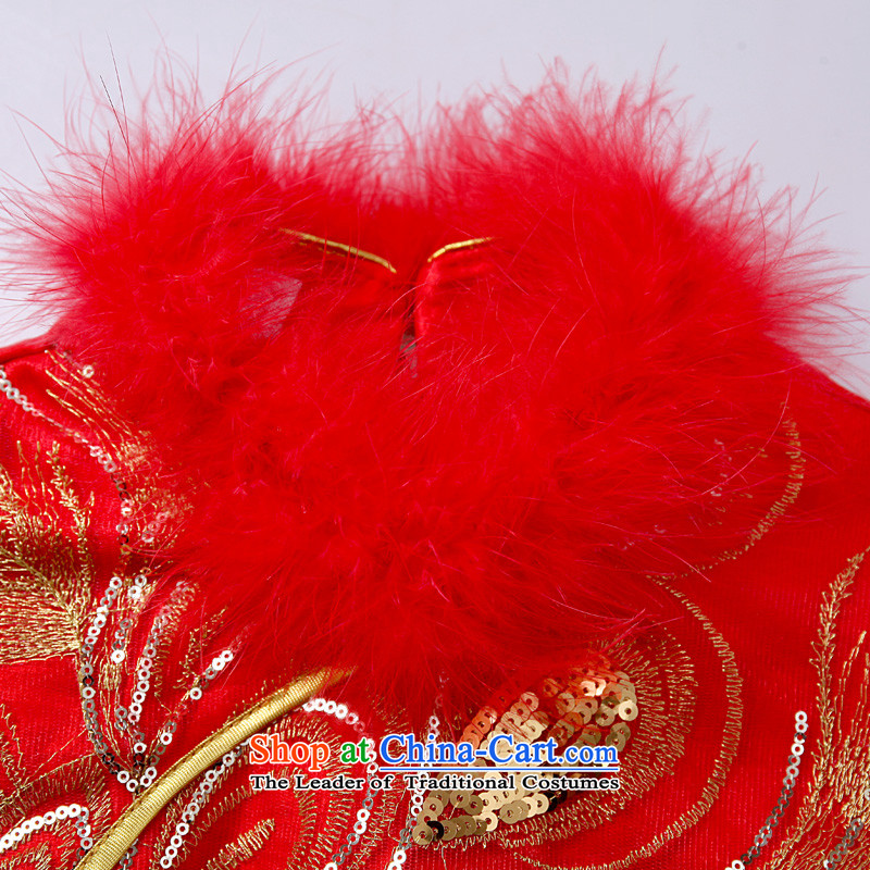The privilege of serving-leung 2015 new winter red Chinese bride winter wedding dress bows service, red winter) of qipao skirts , L, a service-leung , , , shopping on the Internet