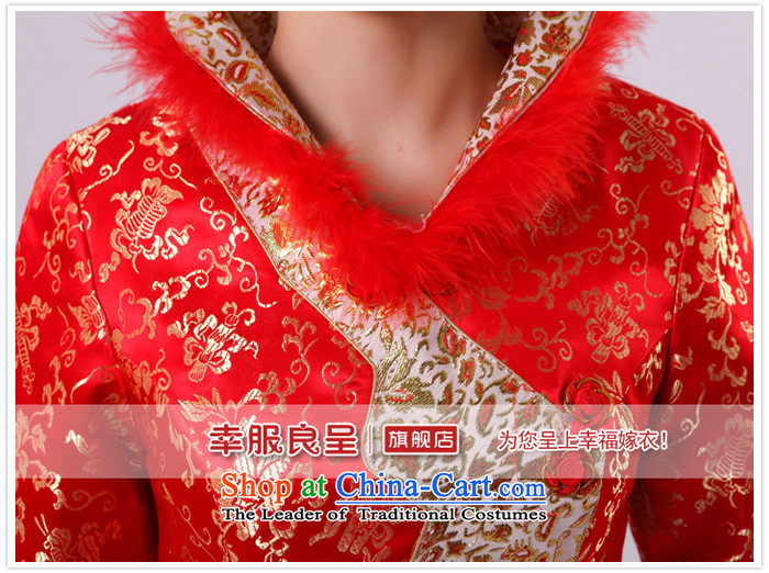 The privilege of serving-leung 2015 new winter replacing Chinese wedding dress qipao bride red wedding dress bows services for larger leaders Mao Dongsheng, plus 5XL picture, prices, brand platters! The elections are supplied in the national character of distribution, so action, buy now enjoy more preferential! As soon as possible.