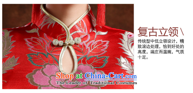 Long-sleeved long service dress winter stylish bows 2015 new marriages of Sau San winter clothing qipao winter retro bows stylish bows services cheongsam red S picture, prices, brand platters! The elections are supplied in the national character of distribution, so action, buy now enjoy more preferential! As soon as possible.