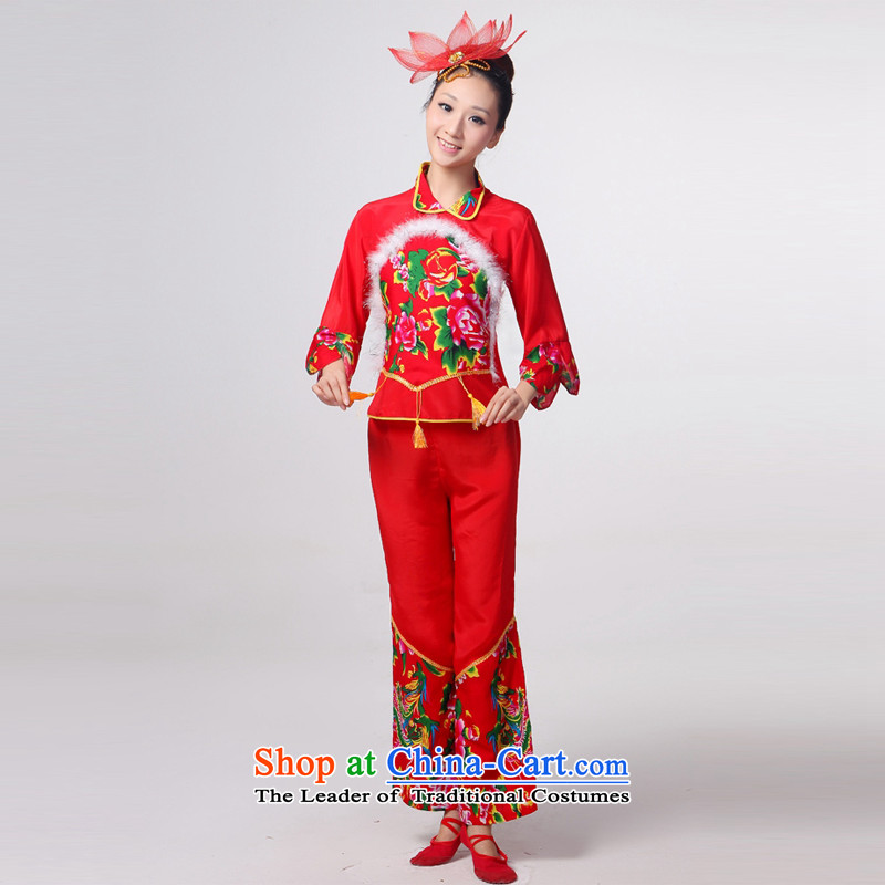 Arts dreams dress new 2015 square will dance fans dance wearing female kit yangko service performances HXYM-0036 RED?M