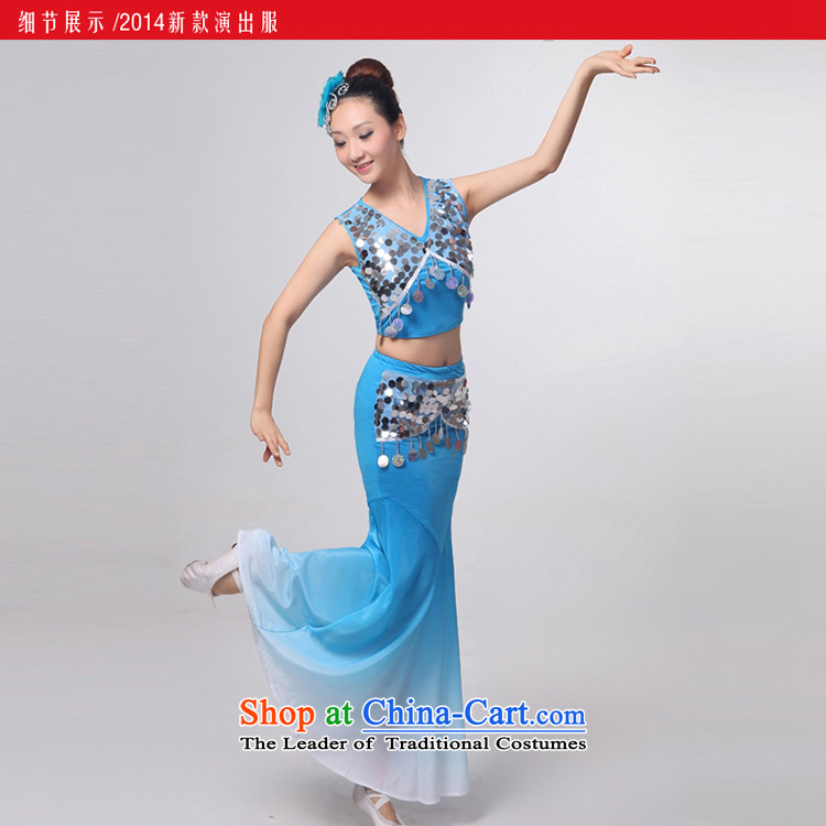 I should be grateful if you would have let the dai heung Arts Dance costumes 2015 Yunnan ethnic minorities on the peacock dance piece crowsfoot skirt will Sau San yellow S picture, prices, brand platters! The elections are supplied in the national character of distribution, so action, buy now enjoy more preferential! As soon as possible.