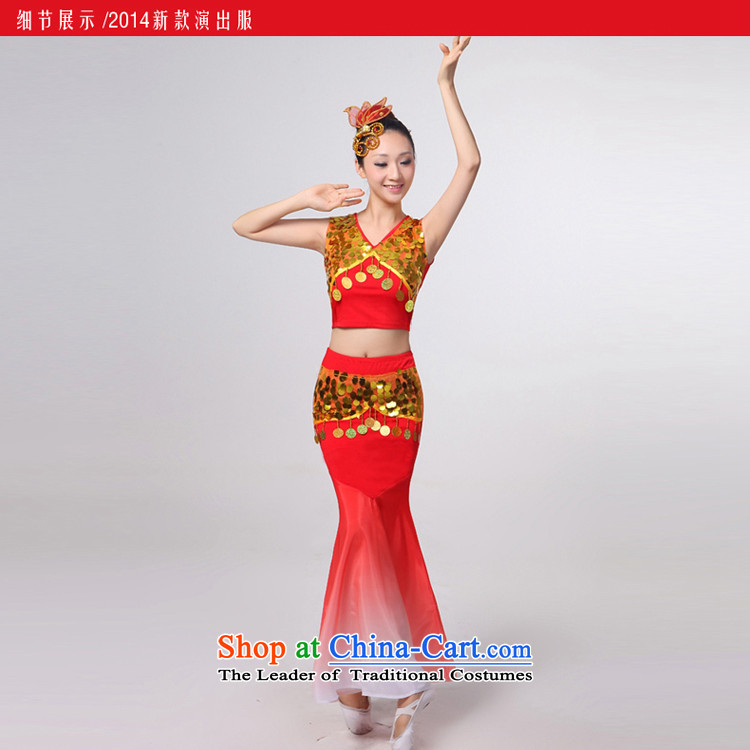 I should be grateful if you would have let the dai heung Arts Dance costumes 2015 Yunnan ethnic minorities on the peacock dance piece skirt HXYM0032 crowsfoot Sau San blue XXL picture, prices, brand platters! The elections are supplied in the national character of distribution, so action, buy now enjoy more preferential! As soon as possible.