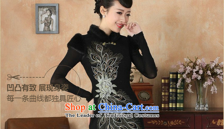 Dan smoke winter clothing cheongsam dress Tang Dynasty Chinese improved gross collar Washable Wool qipao plus COTTON SHORT? cheongsam dress dress RED M picture, prices, brand platters! The elections are supplied in the national character of distribution, so action, buy now enjoy more preferential! As soon as possible.