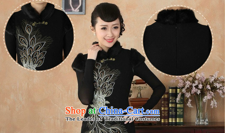 Dan smoke winter clothing cheongsam dress Tang Dynasty Chinese improved gross collar Washable Wool qipao plus COTTON SHORT? cheongsam dress dress RED M picture, prices, brand platters! The elections are supplied in the national character of distribution, so action, buy now enjoy more preferential! As soon as possible.