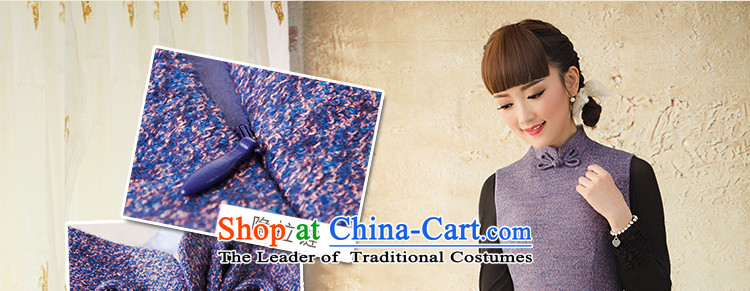 A Pinwheel Without Wind Nga is Yat Mock-neck leave two vest skirt wear skirts? gross China wind autumn and winter dresses 2015 Blue M picture, prices, brand platters! The elections are supplied in the national character of distribution, so action, buy now enjoy more preferential! As soon as possible.