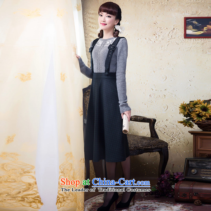 Recalling that girls lady Yat original autumn replacing temperament wool gross body harness? winter large green M, 2015 Skirt Diana Lady Yat shopping on the Internet has been pressed.