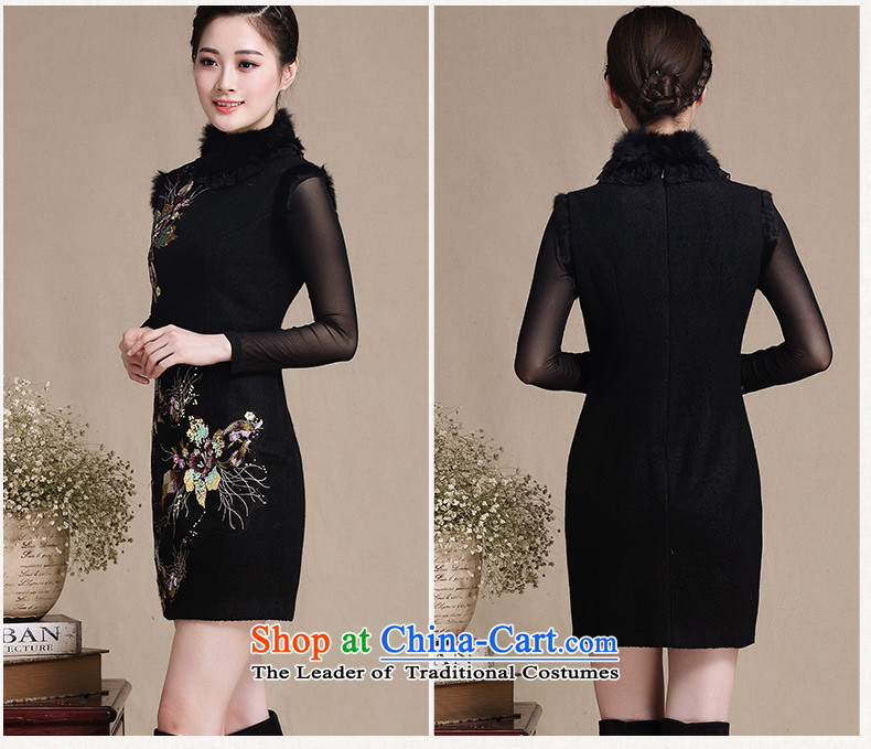 The cross-sa 2015 embroidery stylish improved sleeveless qipao warm gross new skirt qipao? PRESIDENT improved qipao Fall/Winter Collections thick Y3226 XL Photo, prices, brand platters! The elections are supplied in the national character of distribution, so action, buy now enjoy more preferential! As soon as possible.