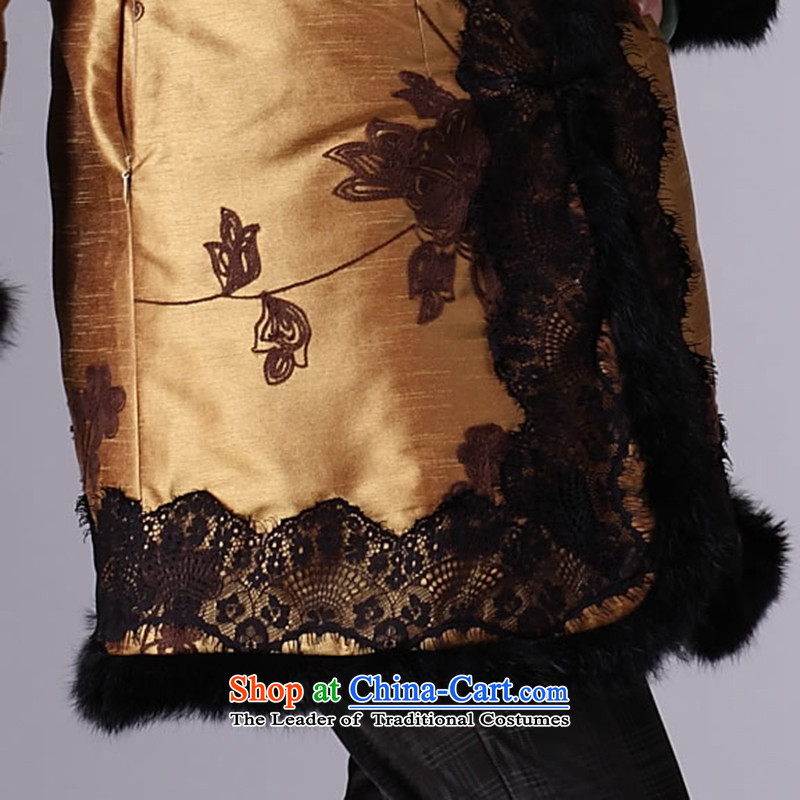 Sau Kwun Tong Xiang Yun Qiankun Tang dynasty women for winter 2014 new mother coat national blouses TM3940 XXXL, yellow-soo jacket Kwun Tong shopping on the Internet has been pressed.
