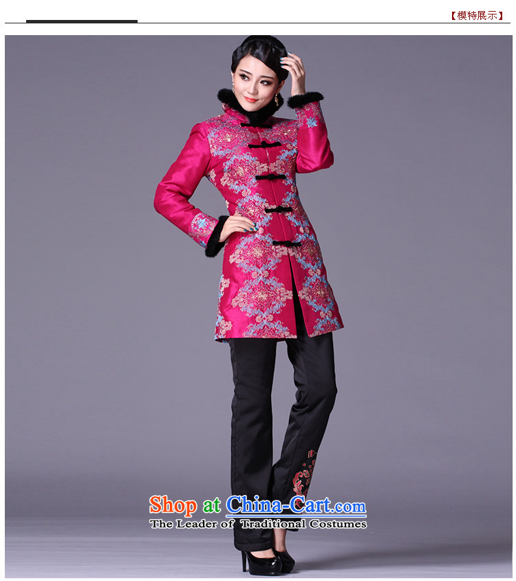 Sau Kwun Tong and glistening Chinese Tang dynasty for gross Ms. Mama Ms. winter clothing cotton robe COAT 2014 NEW TM3934 better red XXL picture, prices, brand platters! The elections are supplied in the national character of distribution, so action, buy now enjoy more preferential! As soon as possible.