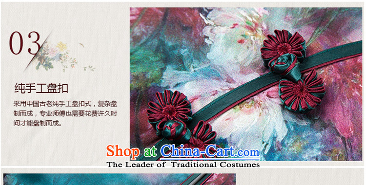 The seal of the autumn and winter 2015 new heavyweight Silk Cheongsam art stamp improvements banquet Ms. everyday dress picture color qipao S picture, prices, brand platters! The elections are supplied in the national character of distribution, so action, buy now enjoy more preferential! As soon as possible.