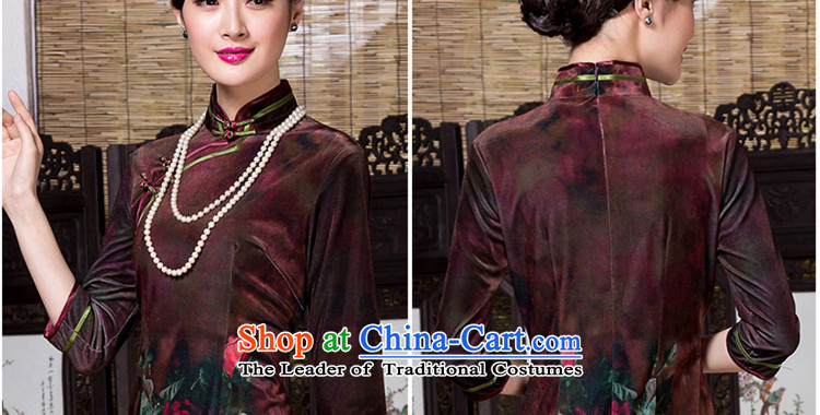 The seal of the autumn and winter 2015 new daily improved annual qipao really scouring pads positioning stamp retro cheongsam dress photo color pictures, prices, XL brand platters! The elections are supplied in the national character of distribution, so action, buy now enjoy more preferential! As soon as possible.