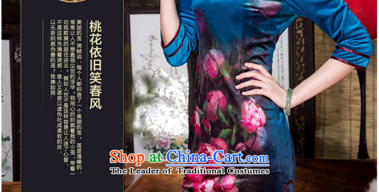 The Seal of 2015 autumn and winter flower elegant qipao positioning wool high-end in the seven female improved cuff is traversed by the picture color photo of Qipao XL, prices, brand platters! The elections are supplied in the national character of distribution, so action, buy now enjoy more preferential! As soon as possible.