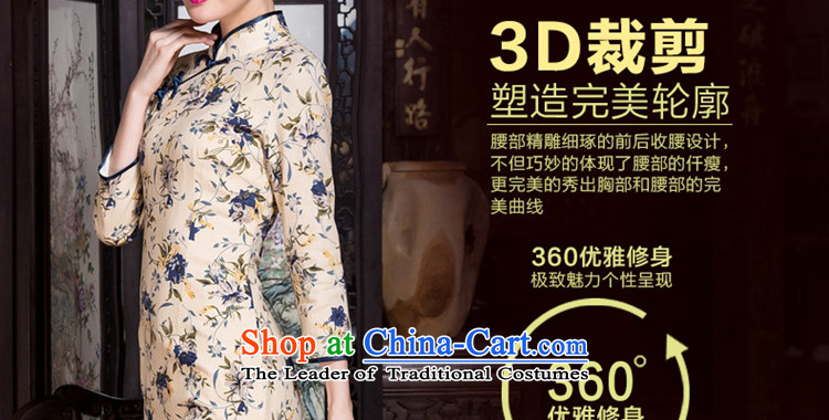 The seal of the autumn and winter 2015 new cotton linen floral arts cheongsam 7 cuff improved daily qipao skirt picture color Ms. XL Photo, prices, brand platters! The elections are supplied in the national character of distribution, so action, buy now enjoy more preferential! As soon as possible.