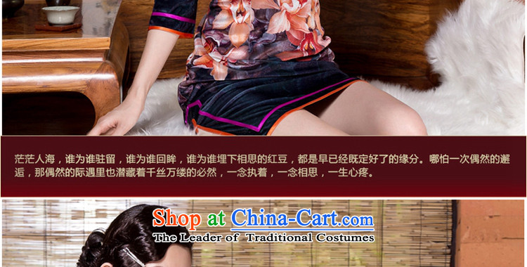 Seal of 2015 Stamp scouring pads in positioning sleeve 7 to the edge of the Cuff qipao double pack temperament elegant qipao color pictures of the middle-aged L picture, prices, brand platters! The elections are supplied in the national character of distribution, so action, buy now enjoy more preferential! As soon as possible.