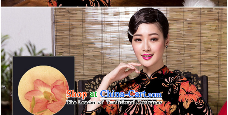 The seal of the autumn and winter 2015 new retro ethnic 7 Cuff Silk Cheongsam burned lint-free daily color picture enhancement of elegant M picture, prices, brand platters! The elections are supplied in the national character of distribution, so action, buy now enjoy more preferential! As soon as possible.