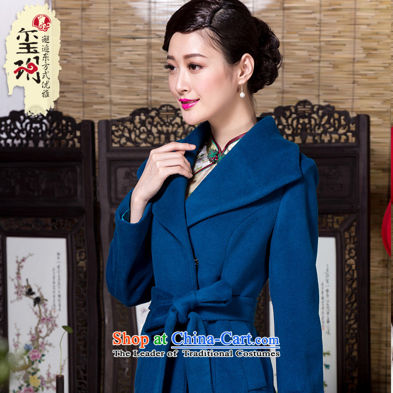 The Seal of 2015 Winter Sweater coats temperament elegant system? with minimalist Sau San Mao jacket with Ms.? blue , L, seal decreased by , , , shopping on the Internet