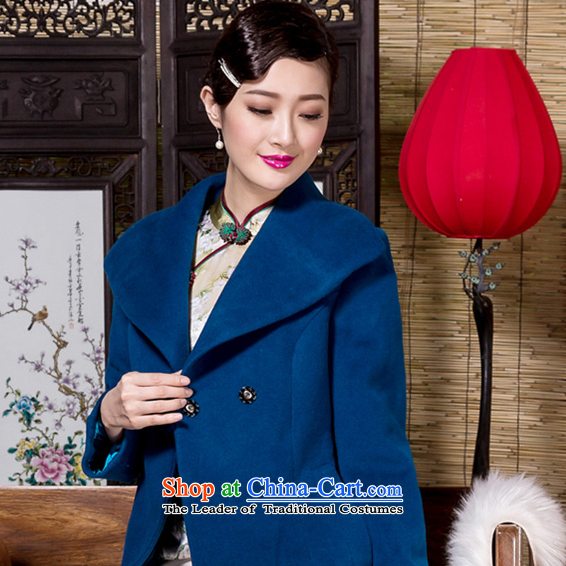 The Seal of 2015 Winter Sweater coats temperament elegant system? with minimalist Sau San Mao jacket with Ms.? blue , L, seal decreased by , , , shopping on the Internet