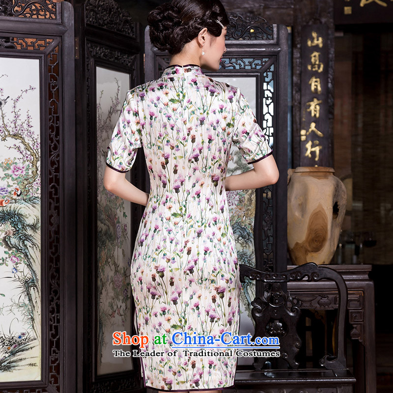 Seal of the Republic of Korea, New autumn 2015 style sub heavyweight silk cheongsam dress qipao daily Ms. banquet picture color XL pre-sale for 15 days, the seal of , , , shopping on the Internet