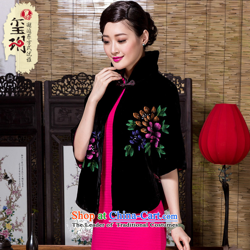 Royal Seal of Tang Dynasty 2014 shawl embroidered jacket elegant hand-painted Tang dynasty autumn and winter female qipao shawl scouring pads , L, seal decreased by color pictures , , , shopping on the Internet