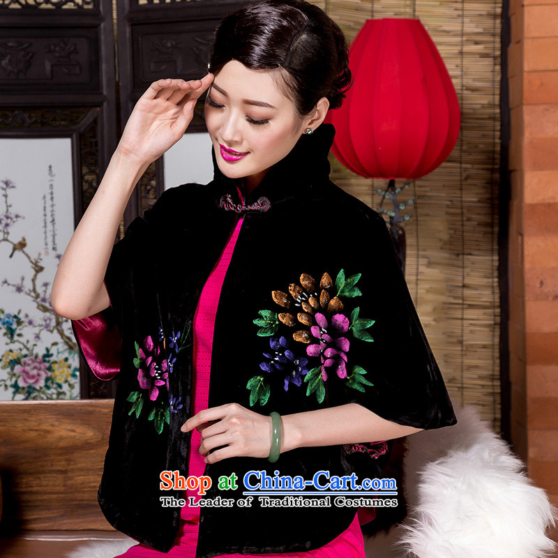Royal Seal of Tang Dynasty 2014 shawl embroidered jacket elegant hand-painted Tang dynasty autumn and winter female qipao shawl scouring pads , L, seal decreased by color pictures , , , shopping on the Internet
