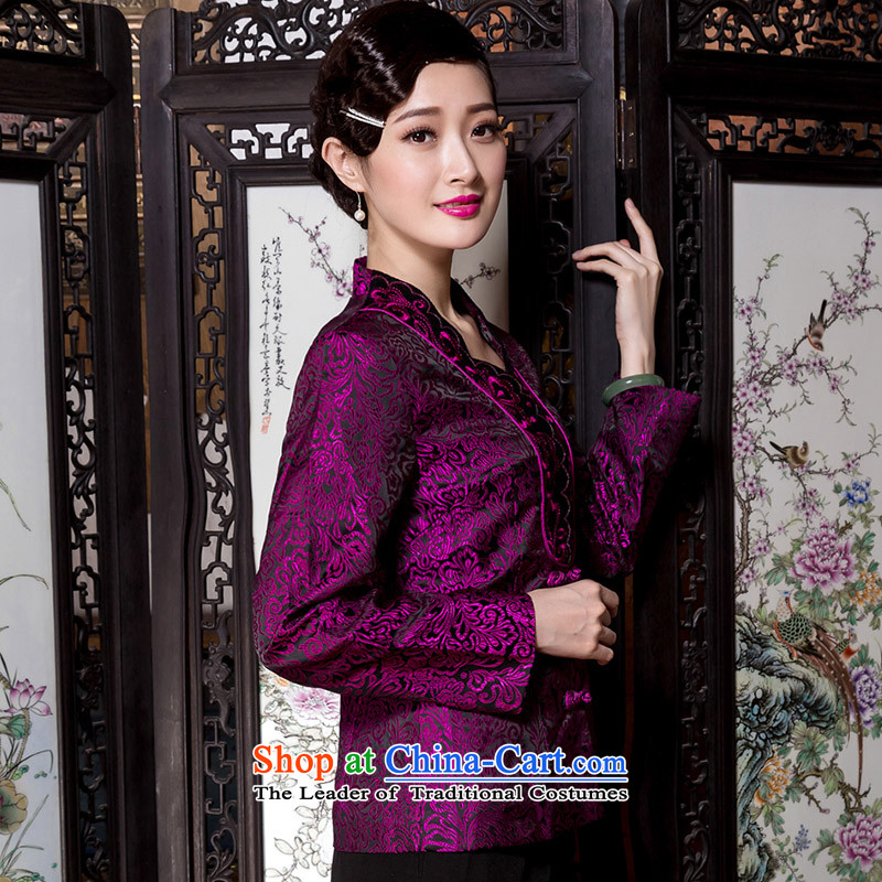 The Seal of 2015 autumn and winter ethnic Tang blouses middle-aged moms with Han-jacket wedding red T-shirt , L, seal Ms. Yue , , , shopping on the Internet