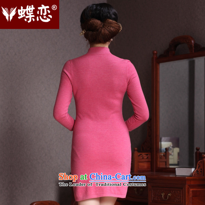 Butterfly Lovers 2015 Autumn new stylish temperament pure, improved wool cheongsam dress 49093 figure  XL, Butterfly Lovers , , , shopping on the Internet