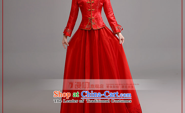 In the early 2015 new man winter bows qipao retro graphics thin thick wedding dress skirts, bridal dresses winter bows qipao RED M code picture, prices, brand platters! The elections are supplied in the national character of distribution, so action, buy now enjoy more preferential! As soon as possible.
