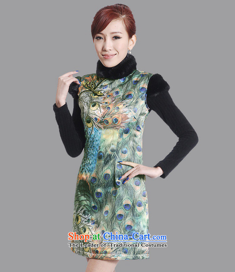 In accordance with the Love l new women's winter spring loaded improved Tang dynasty qipao Mock-neck classical tray clip the cotton sleeveless cheongsam dress Sau San figure XL Photo, prices, brand platters! The elections are supplied in the national character of distribution, so action, buy now enjoy more preferential! As soon as possible.