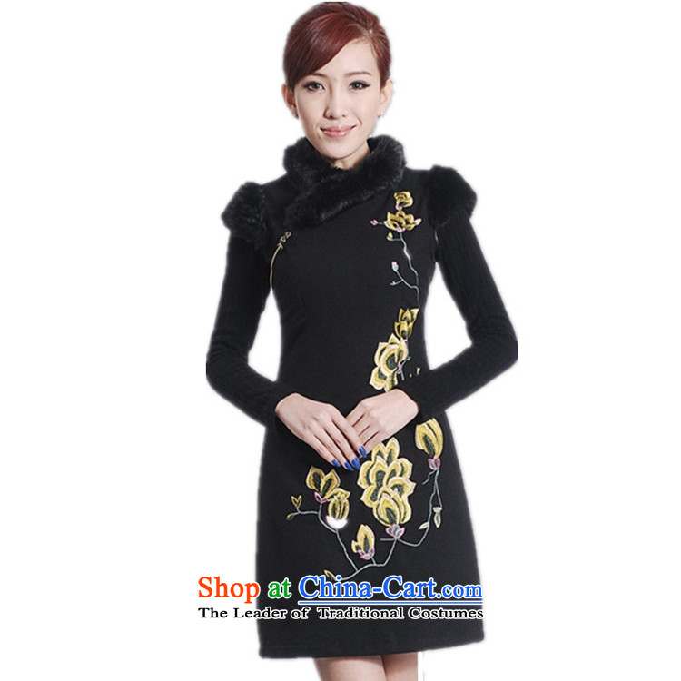 In accordance with the Love l New Winter Female improved Tang dynasty qipao gown need collar embroidered sleeveless cheongsam dress Sau San Figure 2XL Photo, prices, brand platters! The elections are supplied in the national character of distribution, so action, buy now enjoy more preferential! As soon as possible.