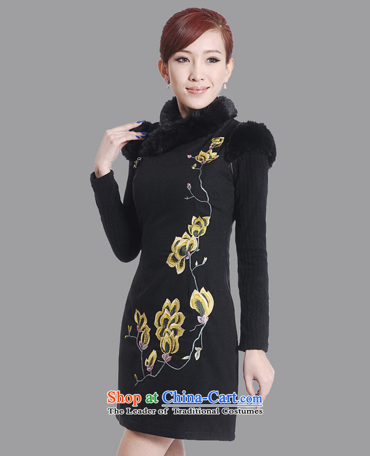 In accordance with the Love l New Winter Female improved Tang dynasty qipao gown need collar embroidered sleeveless cheongsam dress Sau San Figure 2XL Photo, prices, brand platters! The elections are supplied in the national character of distribution, so action, buy now enjoy more preferential! As soon as possible.