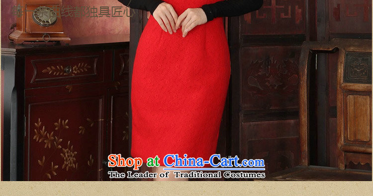Dan smoke cheongsam dress Tang dynasty winter clothing qipao thick composite lace collar rabbit hair for jubilation cheongsam dress cheongsam dress Red 2XL Photo, prices, brand platters! The elections are supplied in the national character of distribution, so action, buy now enjoy more preferential! As soon as possible.