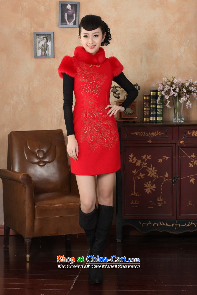 Shanghai, optimize IPO Chinese improved cheongsam dress short skirt for winter new retro-l'oeil embroidery cheongsam Y0030-a cotton Sau San black 40/XXL picture, prices, brand platters! The elections are supplied in the national character of distribution, so action, buy now enjoy more preferential! As soon as possible.