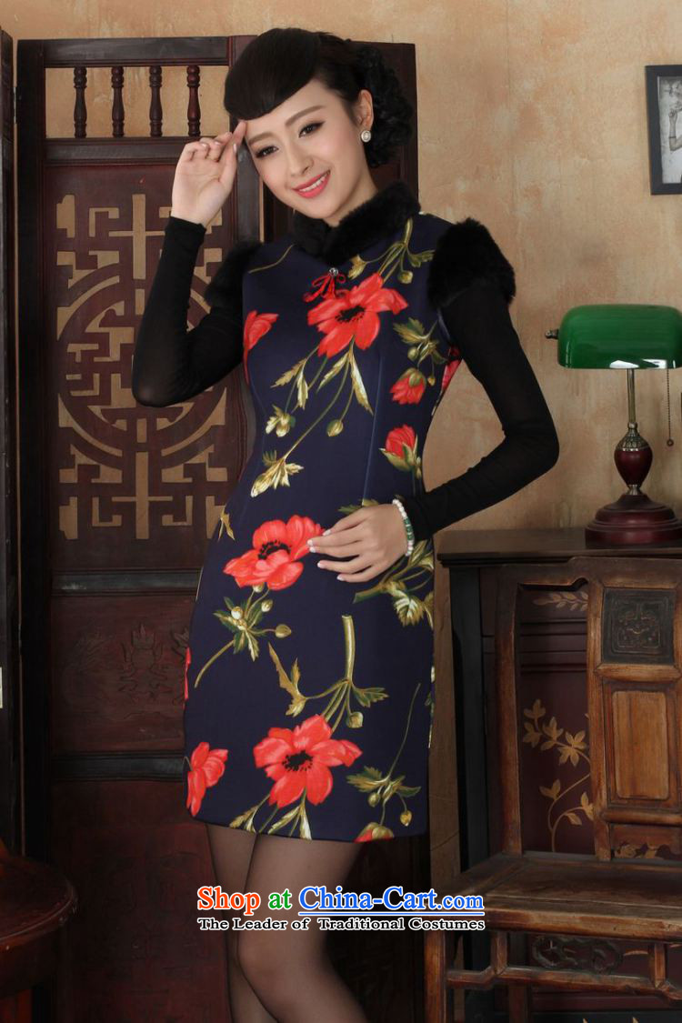 Ms Au King Mansion to Chinese improved cheongsam dress short skirt for winter new superior wool Y0028 qipao picture color Sau San 34/M picture, prices, brand platters! The elections are supplied in the national character of distribution, so action, buy now enjoy more preferential! As soon as possible.