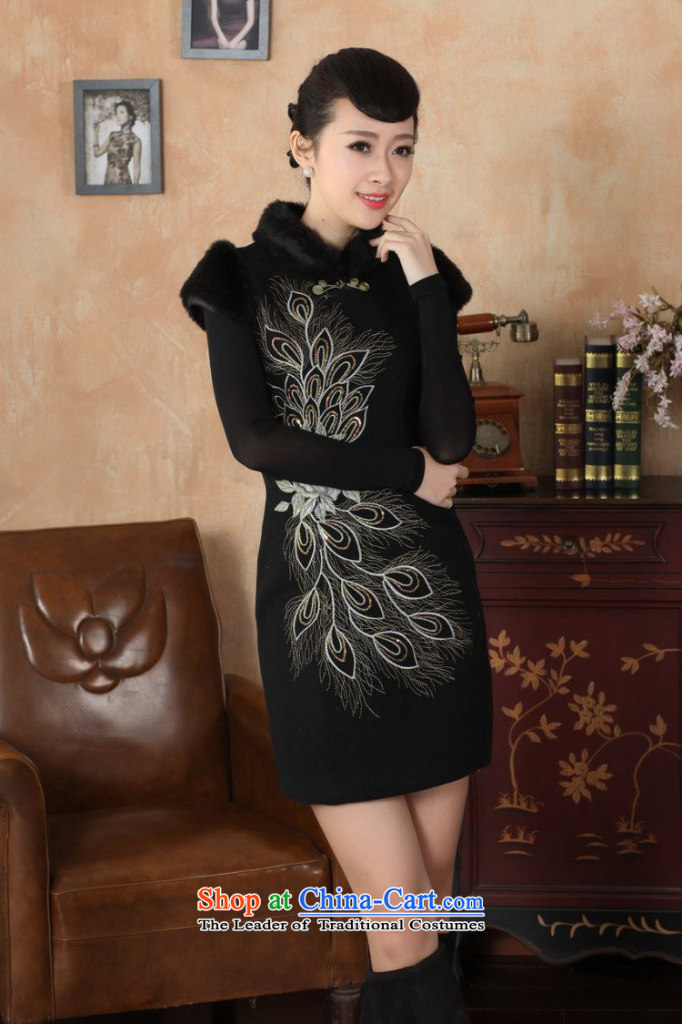 Ms Au King Mansion to Chinese improved cheongsam dress short skirt for winter new retro-l'oeil embroidery cheongsam Y0030 cotton Sau San Red 40/XXL picture, prices, brand platters! The elections are supplied in the national character of distribution, so action, buy now enjoy more preferential! As soon as possible.