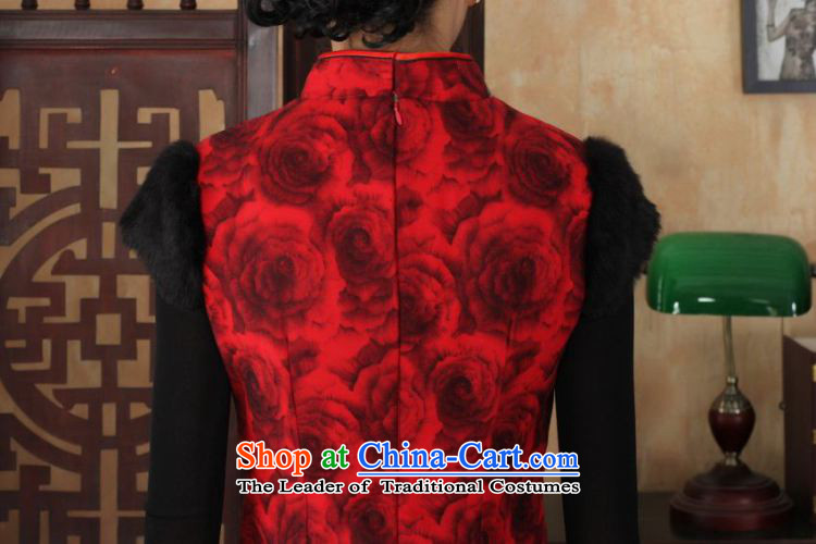 158 Jing Ms. Tang dynasty qipao improved winter cheongsam collar Foutune of dress dresses red S picture, prices, brand platters! The elections are supplied in the national character of distribution, so action, buy now enjoy more preferential! As soon as possible.