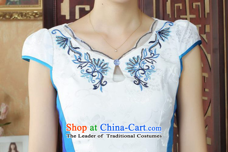 158 Jing Lady Jane Nga embroidery cheongsam dress summer improved qipao white highstreet Sau San dresses D0233 M picture, prices, brand platters! The elections are supplied in the national character of distribution, so action, buy now enjoy more preferential! As soon as possible.