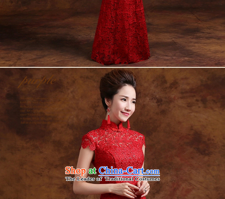 Jie mija bows Service Bridal Fashion 2015 new red lace retro improved marriage long dress qipao autumn and winter XXL picture, prices, brand platters! The elections are supplied in the national character of distribution, so action, buy now enjoy more preferential! As soon as possible.